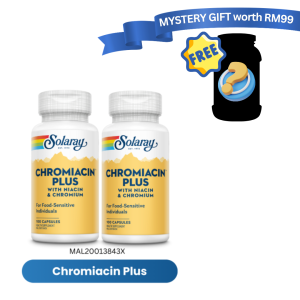 [TP] SOLARAY CHROMIACIN (NO FLUSH) TWINPACK - MAL20013843X  (Free Supplement Gift)